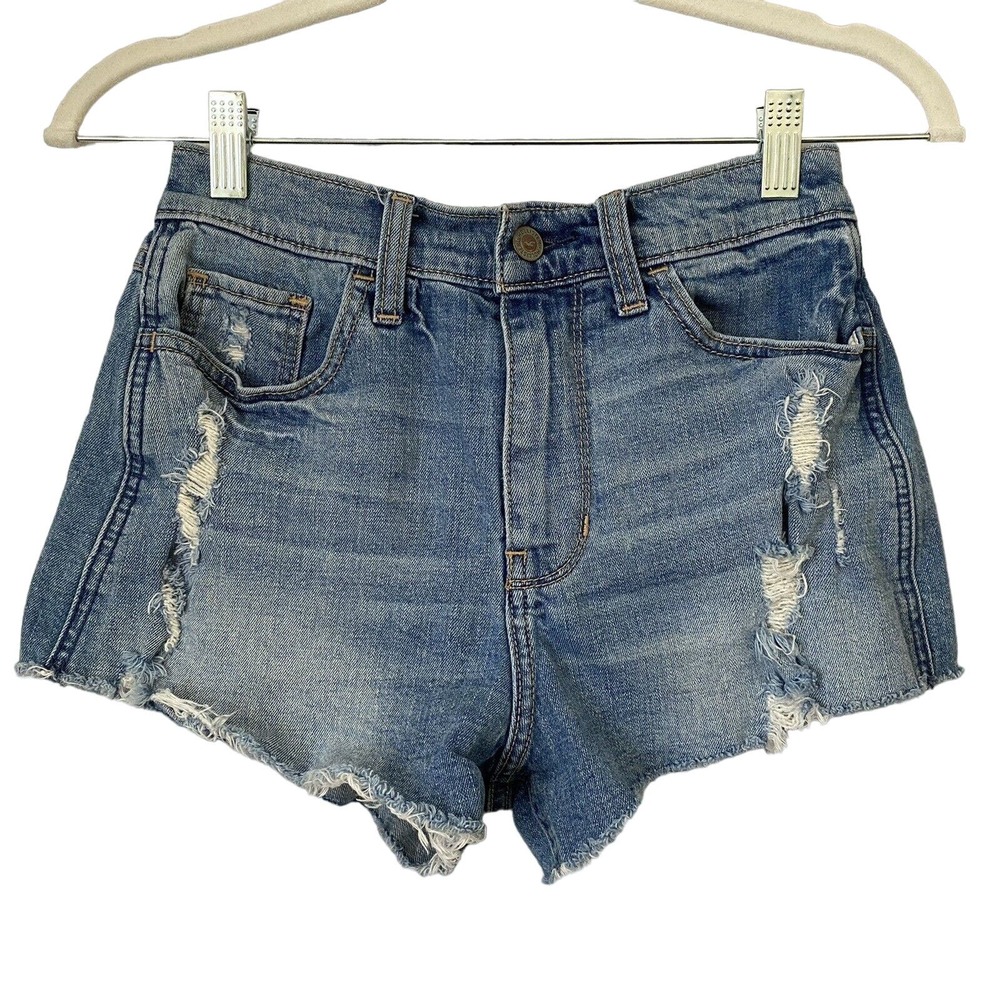 🌵 Hollister Women's Vintage Short High Rise Shorts Boho Distressed - Size 0/24